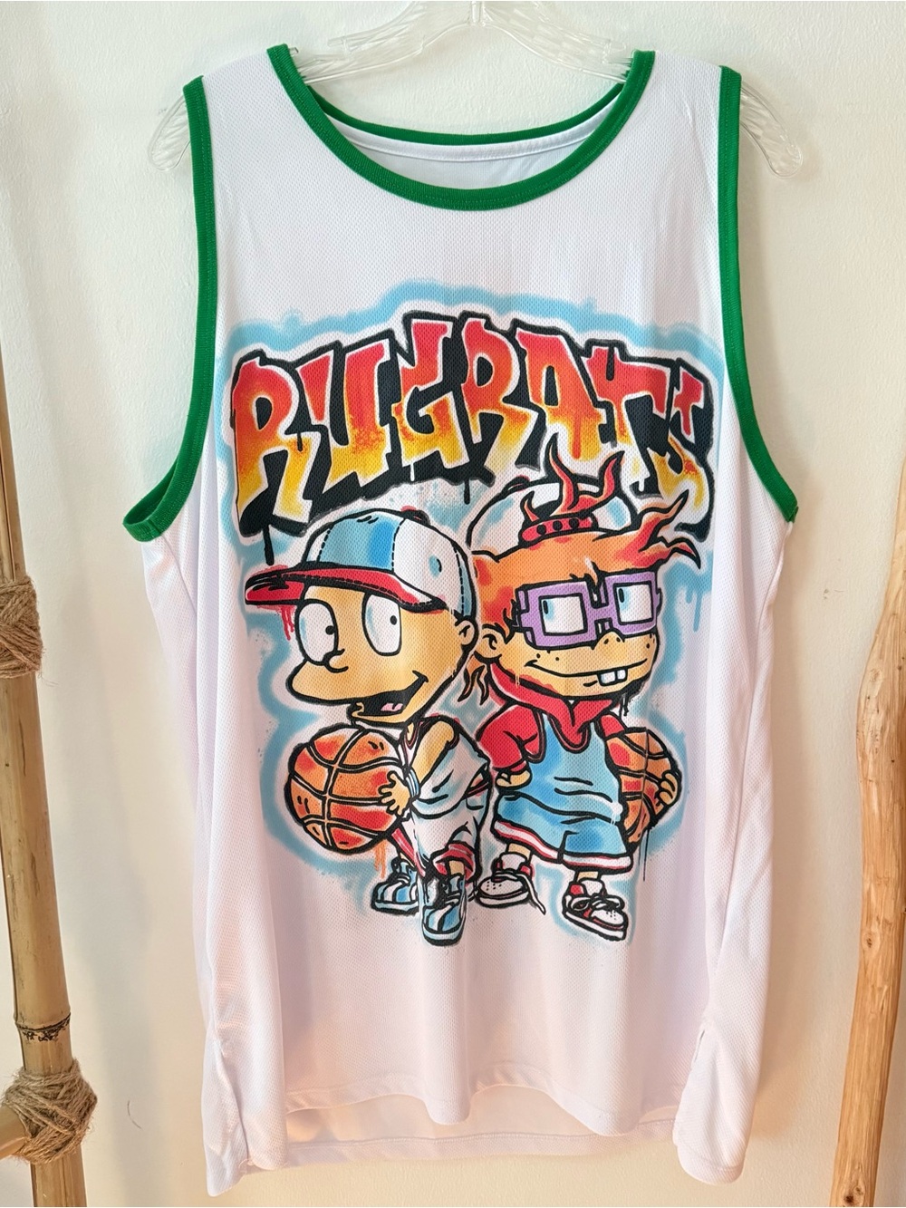Nickelodeon Rugrats Men’s XL Tank, Basketball Jersey, Tommy Chuckie, X-Large